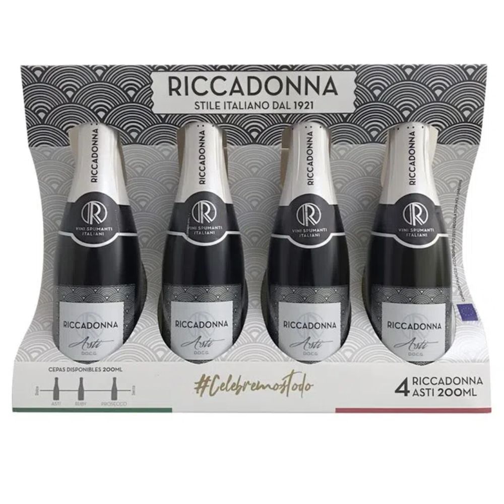 Espumante asti Riccadonna 4 unid 200 ml c/u