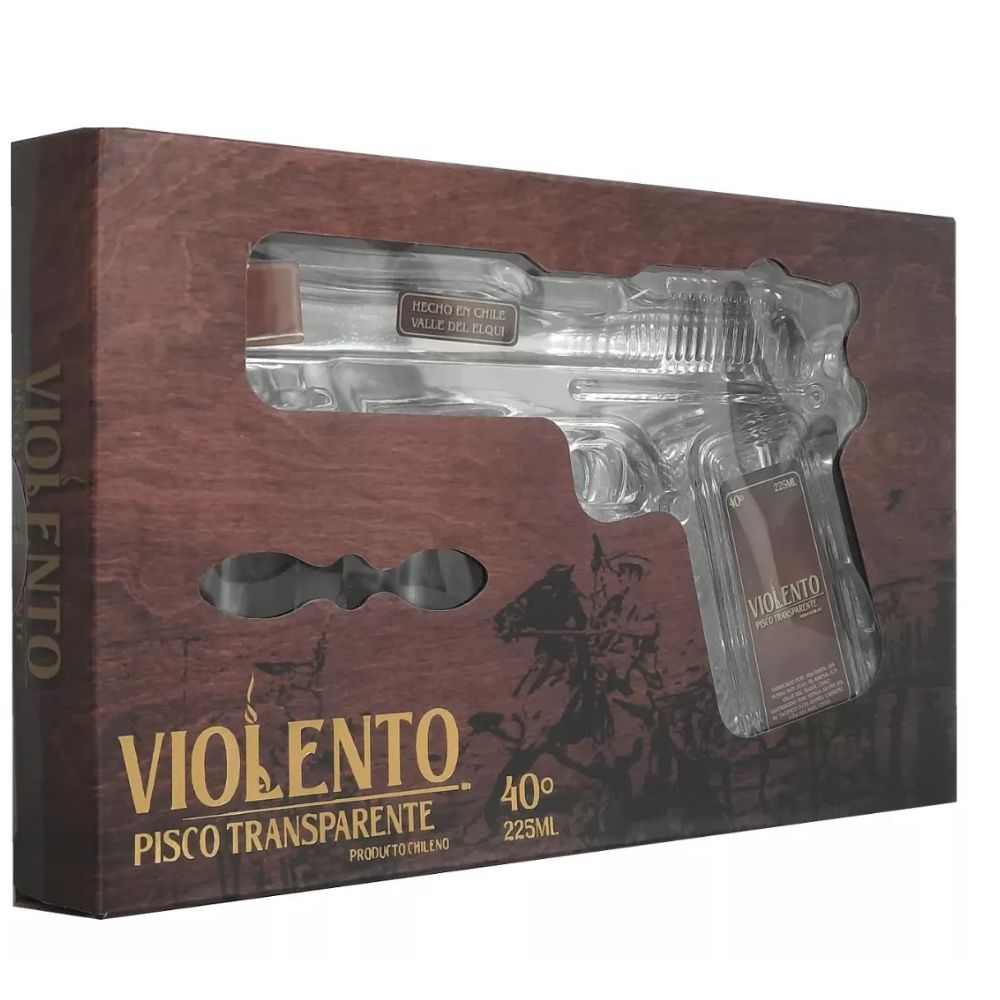 Pisco Violento 40° Transparente 225ml