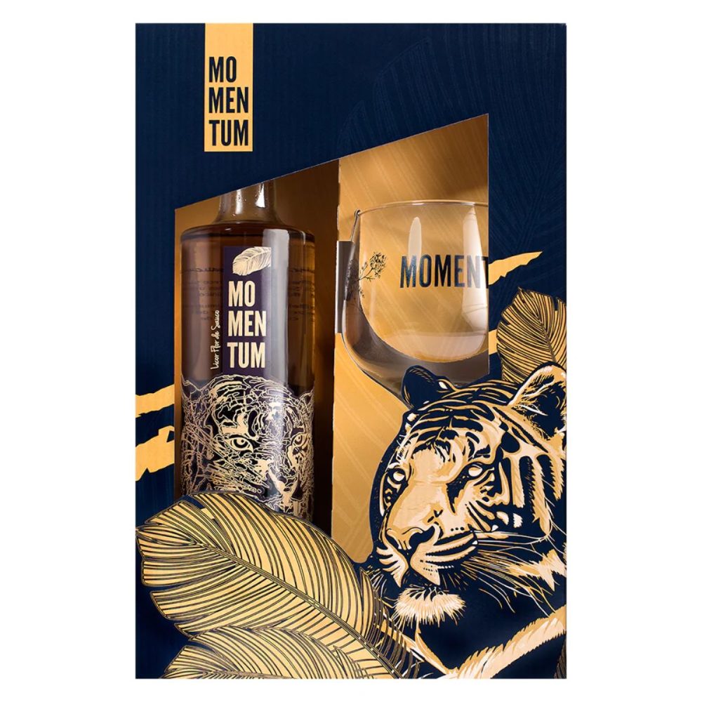 LICOR MOMENTUM FLOR DE SAUCO 20° 750CC + COPA MOMENTUM
