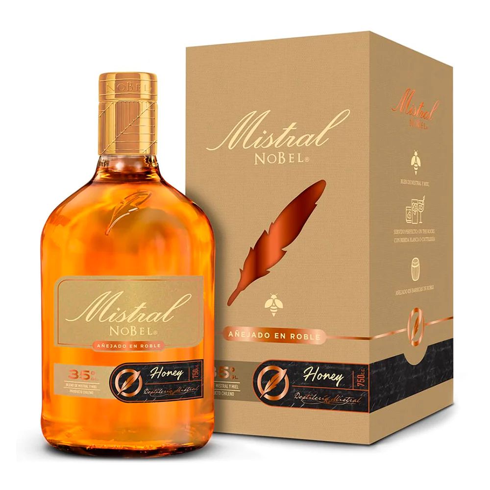 Pisco Mistral Nobel Honey 750cc