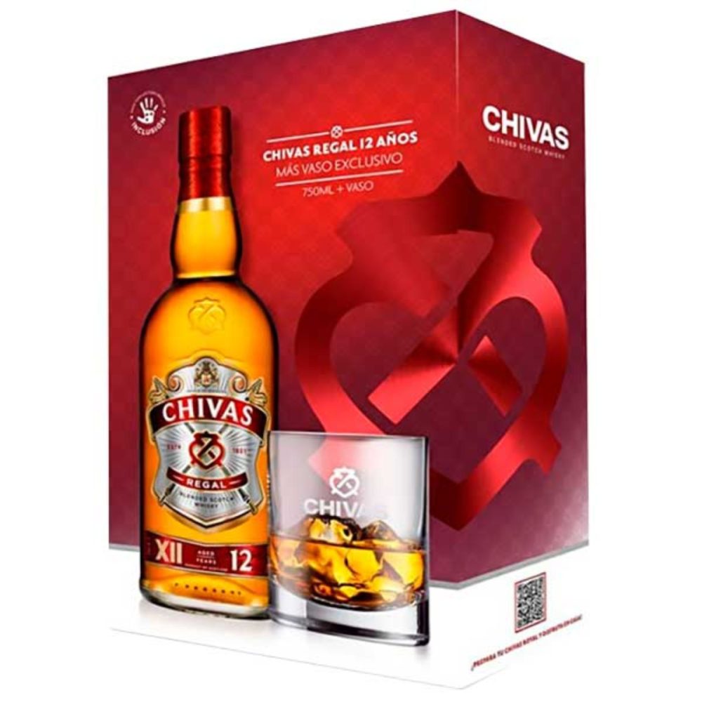 Chivas Regal 12 Años +vaso Exclusivo