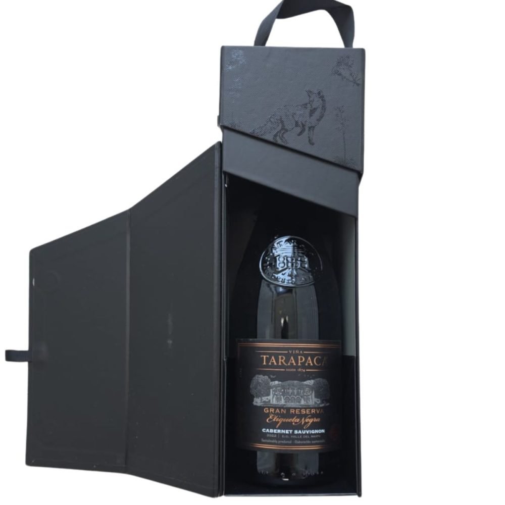 Estuche Vino Tinto Tarapacá Gran Reserva C.S 2021 Botella 750ml - Imagen 2